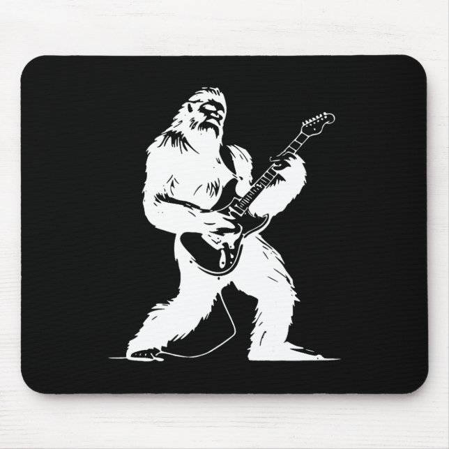 Tapis De Souris Aucun texte visible détecté Yeti Guitariste Rock L (Devant)