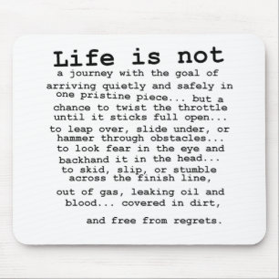 Tapis De Souris Aucuns regrets - motocross Mousepad de vélo de