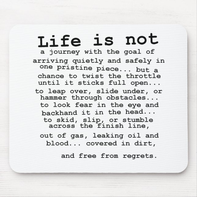 Tapis De Souris Aucuns regrets - motocross Mousepad de vélo de (Devant)