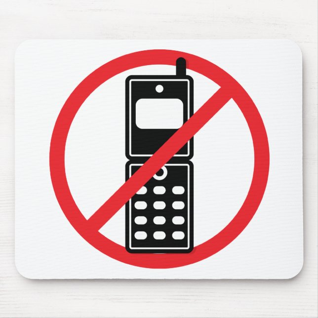 Tapis De Souris Aucuns téléphones portables (Devant)