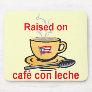 Tapis De Souris augmenté sur le leche d'escroquerie de café