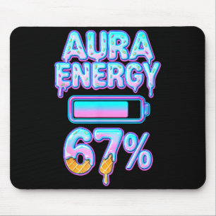 Tapis De Souris Aura Énergie 67 Mème Crème Glacée Dégoulinante 6 7