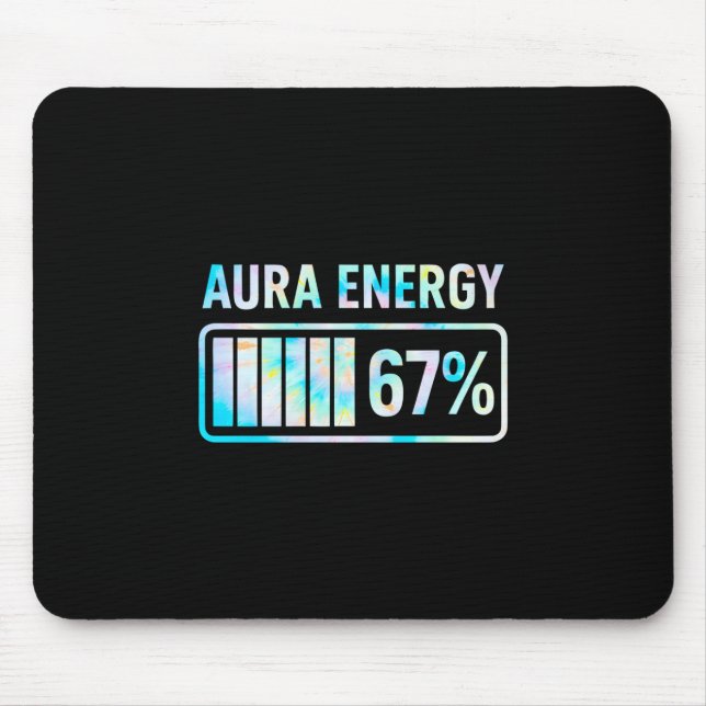 Tapis De Souris Aura Energy 67 67 Six Seven Meme  (Devant)