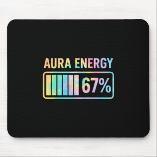 Tapis De Souris Aura Energy 67 Funny Six Sept Mèmes Gen Alpha Slan