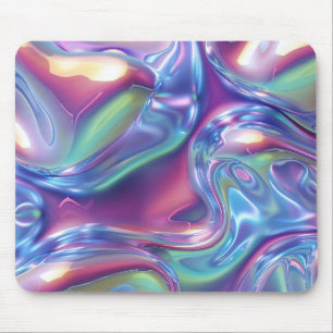 Tapis De Souris Aura esthétique dégradé en métal liquide holograph