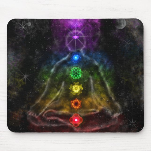 TAPIS DE SOURIS AURA ÉTHÉRÉE CHAKRA (Devant)