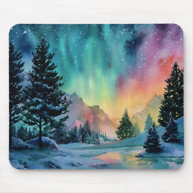 Tapis De Souris Aurora Borealis (Devant)