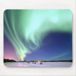 Tapis De Souris Aurora Borealis sur l'Alaska
