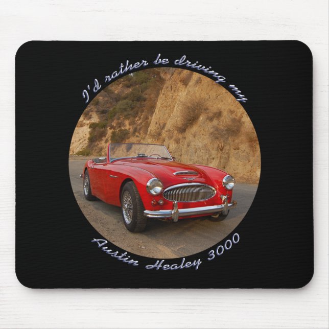 Tapis De Souris Austin Healey Sportscar rouge Mousepad (Devant)