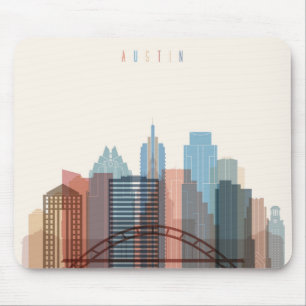 Tapis De Souris Austin, horizon de ville du Texas