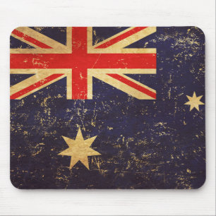 Tapis De Souris Australie Drapeau Vintage