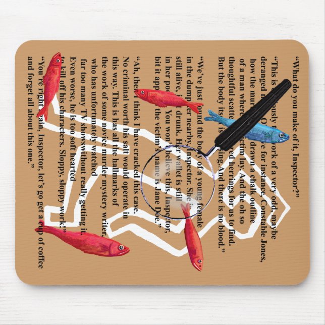 Tapis De Souris Auteur de mystères détective (Devant)