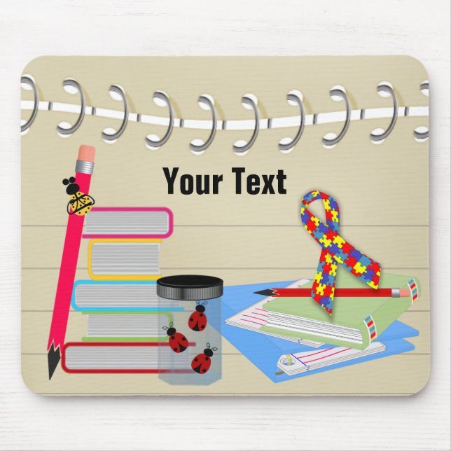 Tapis De Souris Autism Awareness School Mouse Pad (Devant)
