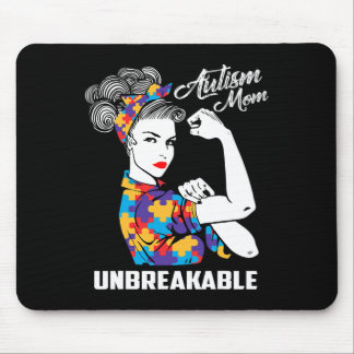 Tapis De Souris Autism Mom Unbreakable Sensibilisation sur l'autis