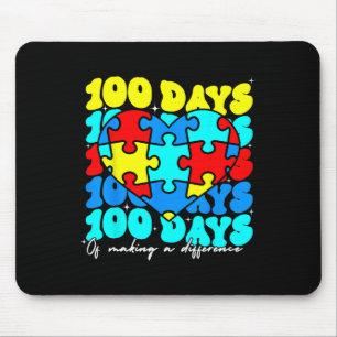 Tapis De Souris Autisme 100 Jours 100E Jour De L'École Enseignant