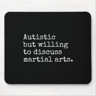 Tapis De Souris Autisme Asd'Aspie Karate Kung Fu Autistic Martial