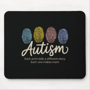Tapis De Souris Autisme d'empreintes digitales5
