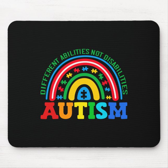 Tapis De Souris Autisme Différentes capacités non handicapées Auti (Devant)