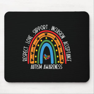 Tapis De Souris Autisme Femmes Hommes Respect Amour Soutien Autism