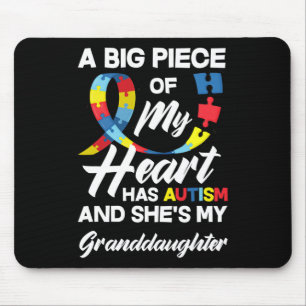Tapis De Souris Autisme grand-mère grand-père Autistic petite-fill