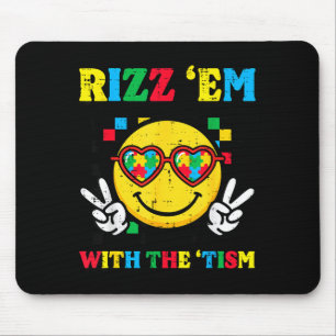 Tapis De Souris Autisme les rizz avec le sourire tism mème asd hom