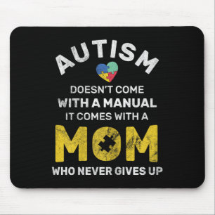 Tapis De Souris Autisme Maman Ne Donne Jamais Sensibilisation sur