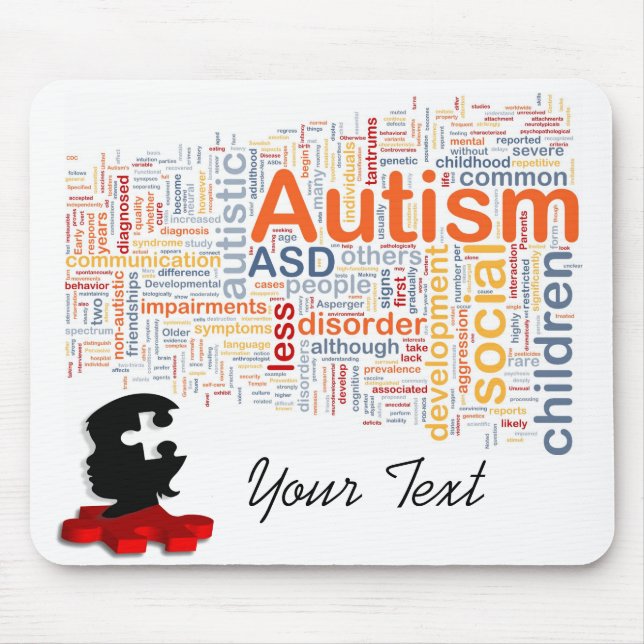 Tapis De Souris Autisme Mousepad (Devant)