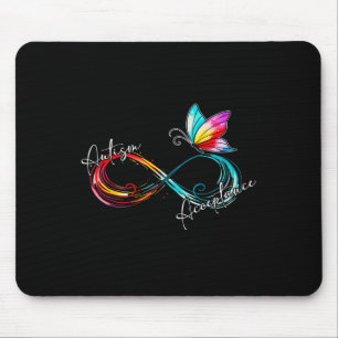 Tapis De Souris Autisme Rouge Plutôt Infinité Symbole Autiste Acce