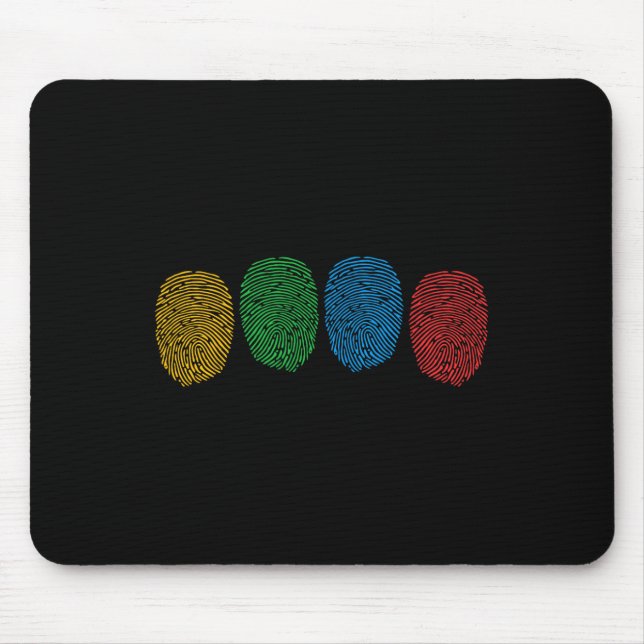 Tapis De Souris Autisme Sensibilisation Neurodiversité Empreinte d (Devant)