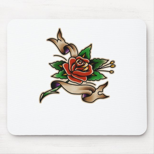 Tapis De Souris Autocollant Trad Tattoo 005  (Devant)