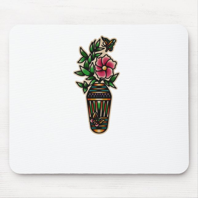 Tapis De Souris Autocollant Trad Tattoo 006  (Devant)
