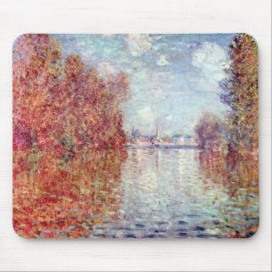 Tapis De Souris Automne à Argenteuil par Claude Monet