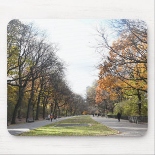 Tapis De Souris Automne à New York City Riverside Park NYC Photo