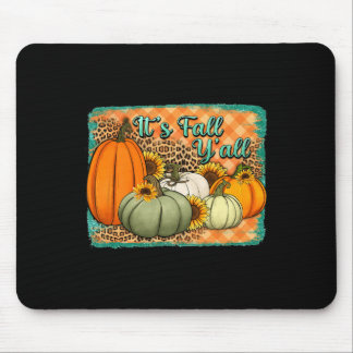 Tapis De Souris Automne Bonne Automne Y’all Leopard Citrouille Aut