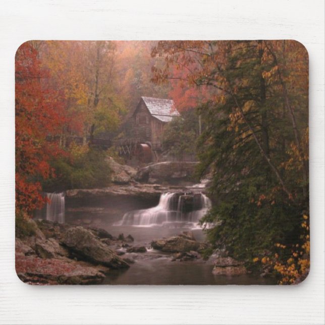 Tapis De Souris Automne dans les bois Mousepad (Devant)