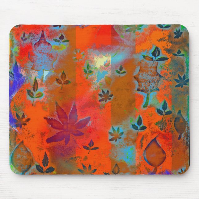 Tapis De Souris "Automne de soude crème" (rouge) (Devant)