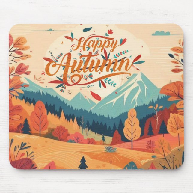 Tapis De Souris Automne/feuilles/colorées (Devant)