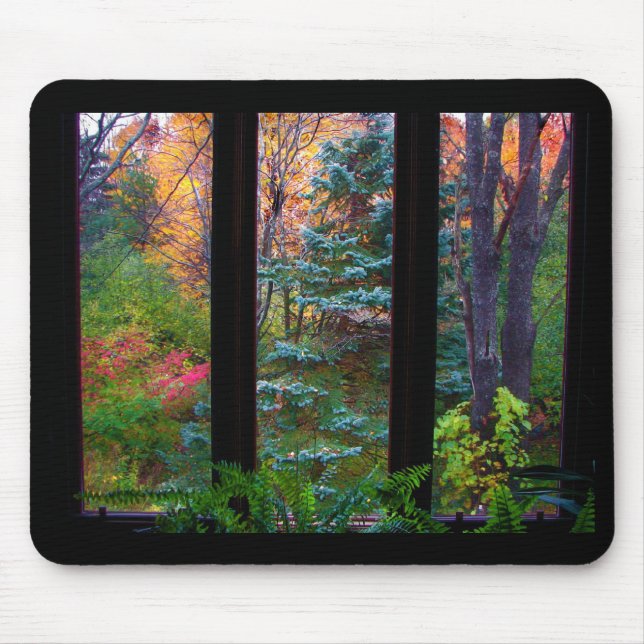 Tapis De Souris Automne par la fenêtre (Devant)