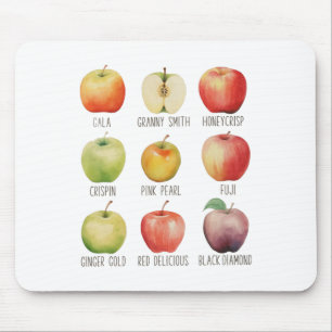 Tapis De Souris Automne Pomme cueillir Apple Orchard Boho Farm Fes