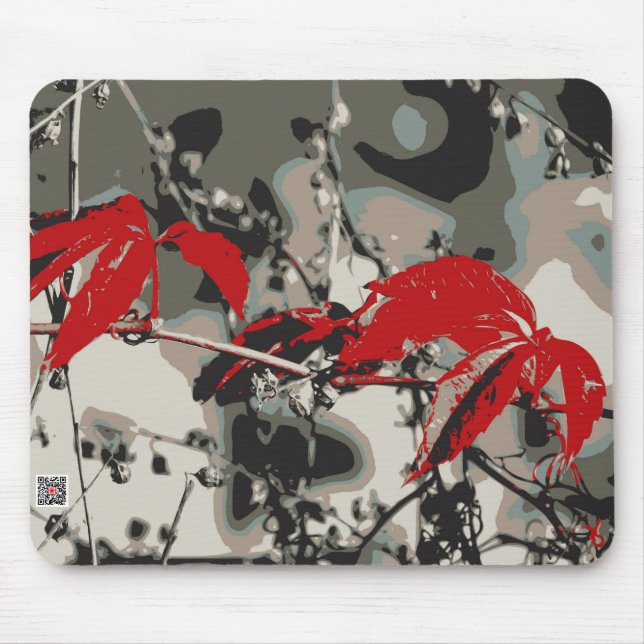 Tapis De Souris Automne rouge (Devant)