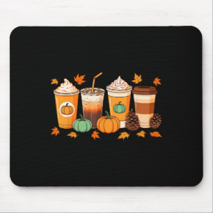 Tapis De Souris Automne Thanksgiving Citrouille Sce Coffee Latauto