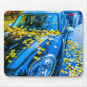 Tapis De Souris Automobile, Car - Season Of Fallen Leaves