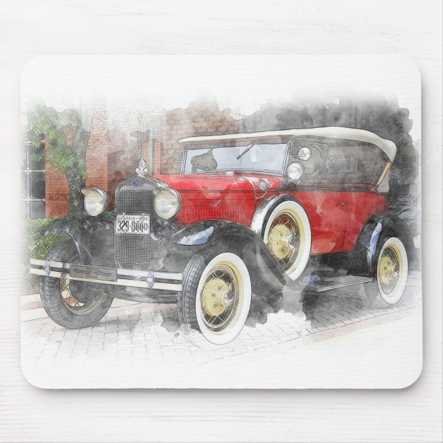 Tapis De Souris Automobile vintage (Devant)