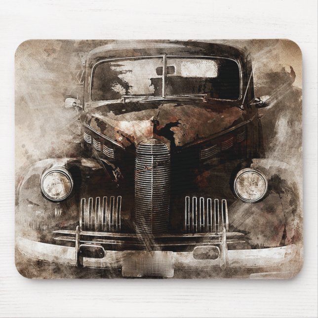 Tapis De Souris Automobile vintage (Devant)