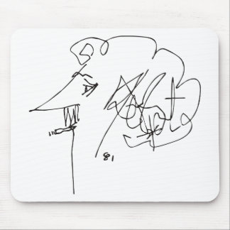 Tapis De Souris Autoportrait de Kurt Vonnegut