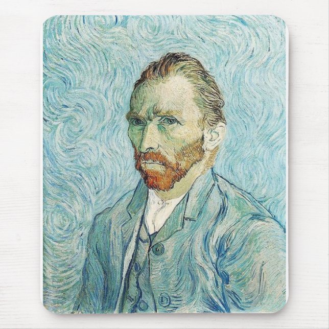 Tapis De Souris Autoportrait de Vincent Van Gogh (Devant)