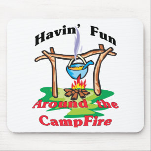 Tapis De Souris Autour du feu de camp