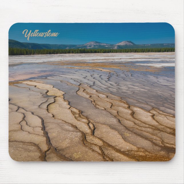 Tapis De Souris Autour du Grand Prismatic Spring Yellowstone (Devant)