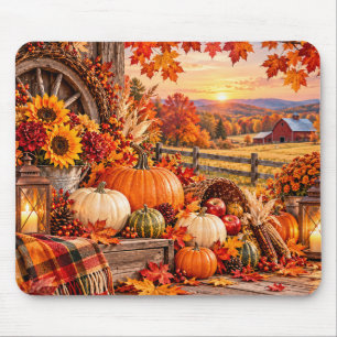 Tapis de souris Autumn Harvest Farm