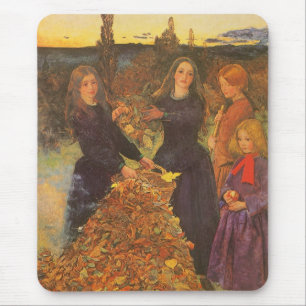 Tapis De Souris Autumn Leaves by Sir John Everett Millais